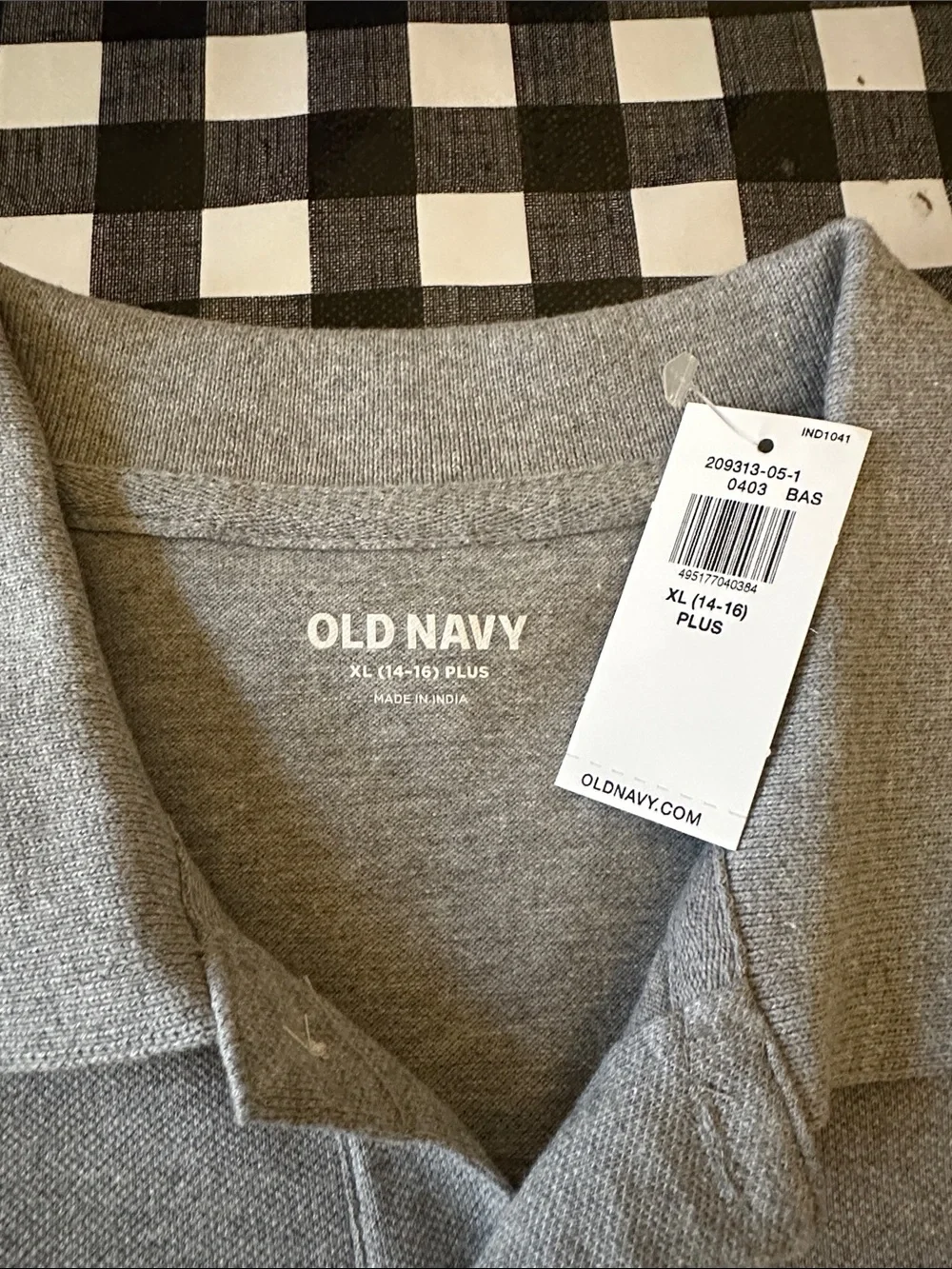 Old Navy Boy’s Gray Short-Sleeve Polo